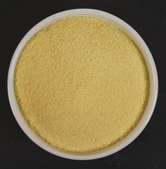 bowl of semolina