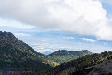 Naklejka premium volcán nevado de Colima