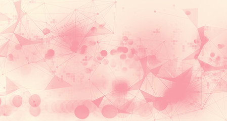 Technology links with blurred abstract shiny light background