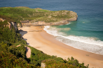 Beach of Llanes, Asturia, northern Spain.