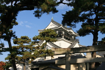 日本の秋　岡崎城　天守閣