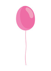 pink balloon decoration party celebration icon
