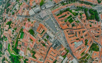 Obraz premium Vilnius Old town, the historic center of Lithuania, European city. 360 VR panorama