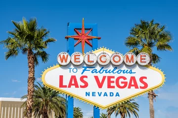 Fototapete Das berühmte Welcome To Las Vegas-Schild am Eingang zu Las Vegas, Nevada. © Page Light Studios
