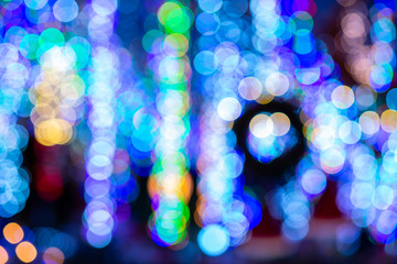 Blurry Christmas lights background