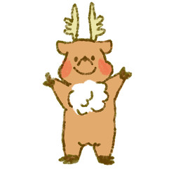 Illustration of a reindeer