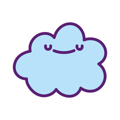 baby shower cute blue cloud cartoon