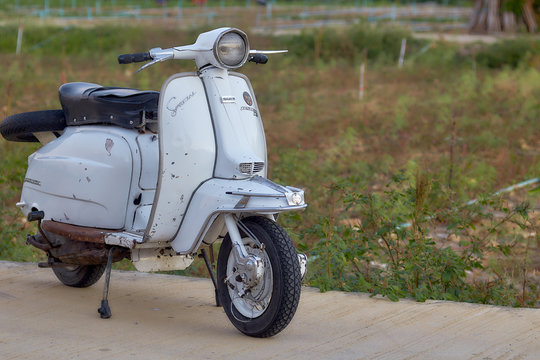 Vintage italian scooters Lambretta in thailand