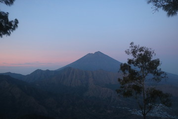 Mount Rinjani and sunrise 1
