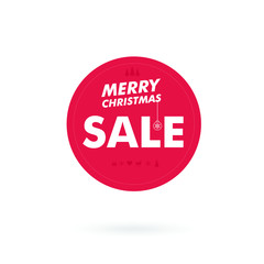 merry christmas - big sale 70 - christmas offer sale badge