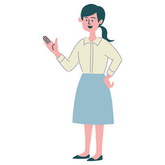 女性　紹介　全身