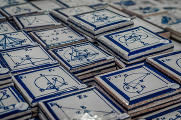 Obraz premium Blue azulejo tile from Portugal