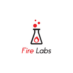 Fire labs logo inspirations, simple and clean logo designs