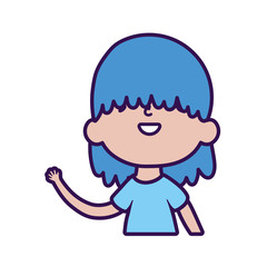 cute little boy cartoon character portrait