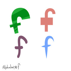 Obraz premium f（alphabet）