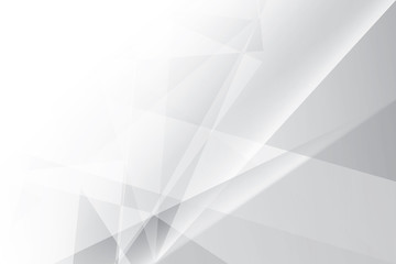 Abstract geometric white and gray color background. Vector, illustration.	