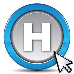 Fototapeta premium h icon