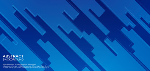 Modern Geometric Blue Background With Abstract Shape
