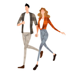 Illustration material: couple, love, happiness, lifestyle