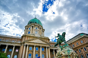 Obraz premium The exterior of Buda Castle located in Budapest, Hungary.