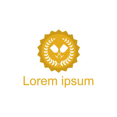 Wine logo design template. Vector illustration of icon