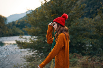 girl in the mountains