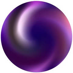 Round gradient mesh background.