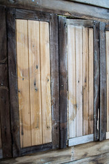 The windows are made of softwood, the condition is deteriorating.