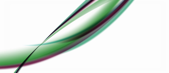 Line wave art illustration on light backdrop. Vector abstract design banner template. Business template