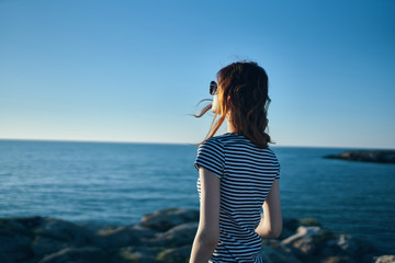 woman on the beach