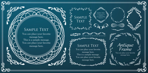 高級感のあるバロック調のフレーム　ラグジュアリー　ゴージャス　ビンテージ