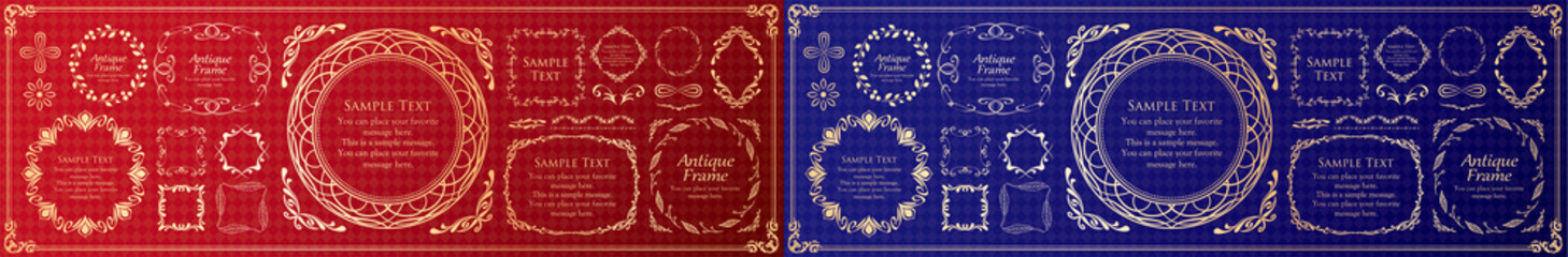 高級感のあるバロック調のフレーム　ラグジュアリー　ゴージャス　ビンテージ