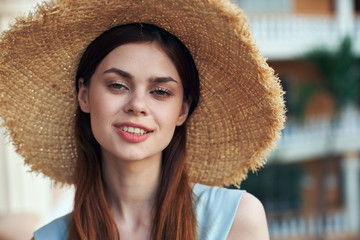 portrait of young woman in hat