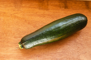 Zucchini On Wooden Background