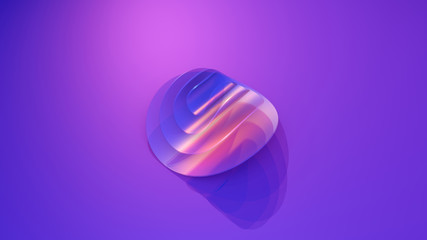 3d illustration. Futuristic infographics aesthetic design. Visual information complexity. Intricate data threads plot. Social network or business analytics representation