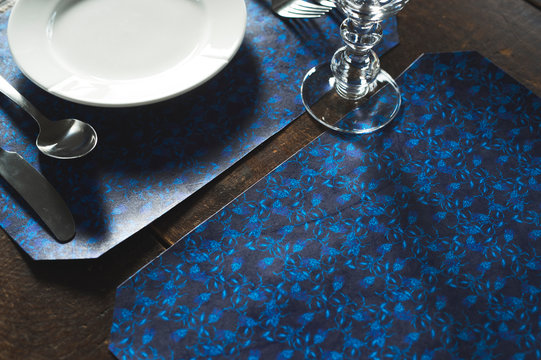 クラシックブルーのダイニング