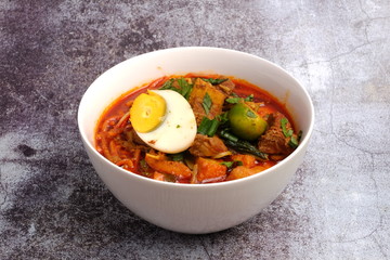 bowl of the best mutton curry noodle