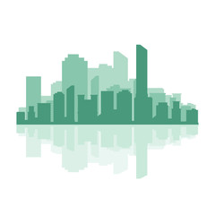 Fototapeta na wymiar City silhouette vector design illustration isolated on white background