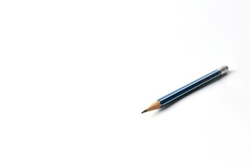 Pencil isolated on white background with copy space