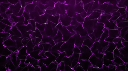Abstract Fractal Purple Turbulence Lines Waving Background