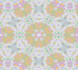 Fototapeta na wymiar 3D colorful Kaleidoscope vintage abstract illustration background. Digital art pattern