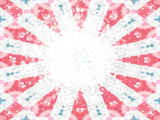 Naklejka premium 3D colorful Kaleidoscope vintage abstract illustration background. Digital art pattern