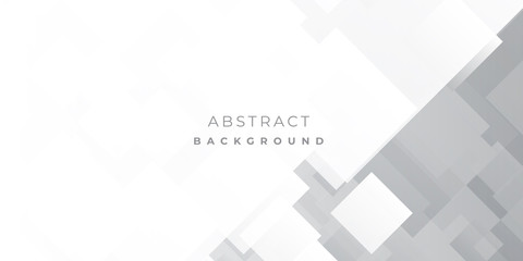 Obraz premium White Grey Silver Box Rectangle Abstract Background Vector Presentation Design