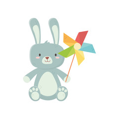 kids toy, cute rabbit and pinwheel toys