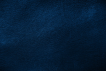 Close up of dark blue lether as a background