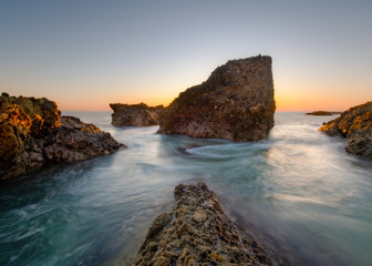 Fototapeta na wymiar Orange County California Sunset and Oceanscape