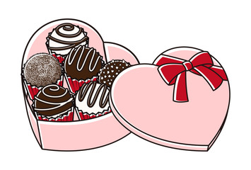 チョコレートの詰め合わせ