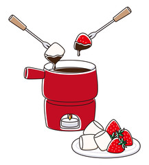 チョコレートフォンデュ