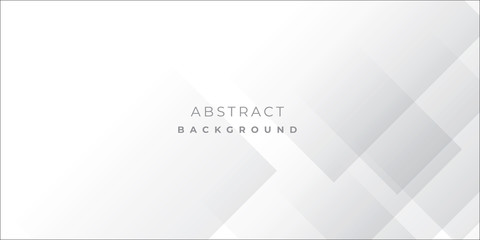 White Grey Silver Box Rectangle Abstract Background Vector Presentation Design