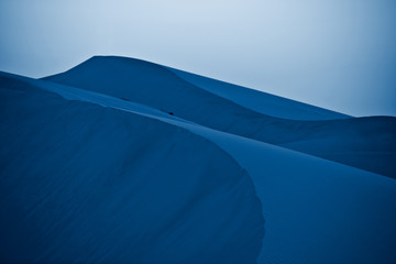 Desert dunes classic blue toned